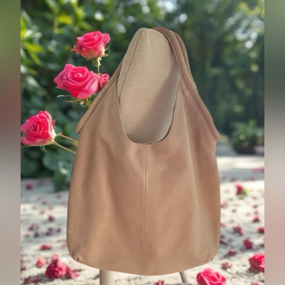 Anthropologie Leather  Tote Bag in Tan